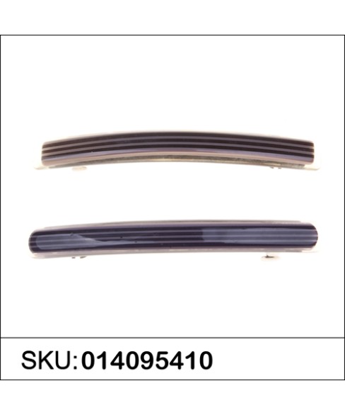 Stripe Long & Skinny Barrette  2-Pack