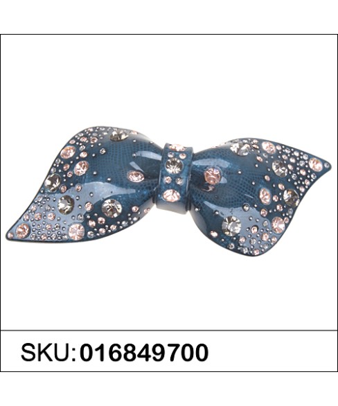 Crystal Acetate Bow Barrette