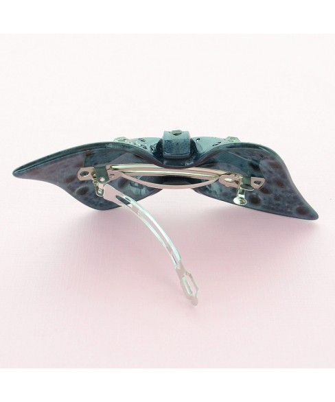 Crystal Acetate Bow Barrette