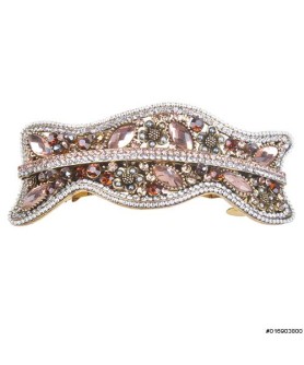 Vintage Style Crystal Beaded-Embellished Barrette