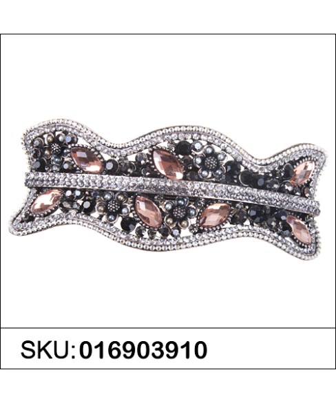 Vintage Style Crystal Beaded-Embellished Barrette