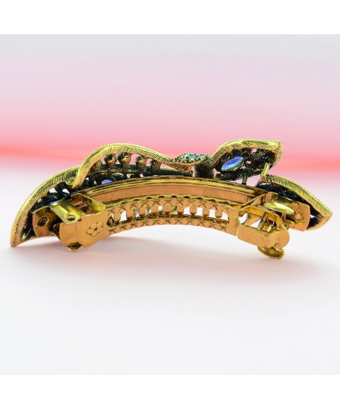 Cubiczirconia Bow Knot Double Clip Barrette