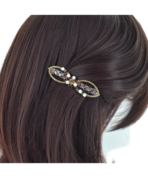 Crystal Bow Barrette (Cilp Paris)