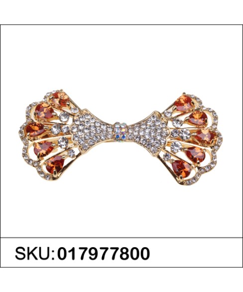 Luxurious Cubiczirconia Butterfly Barrette