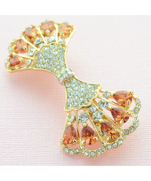 Luxurious Cubiczirconia Butterfly Barrette