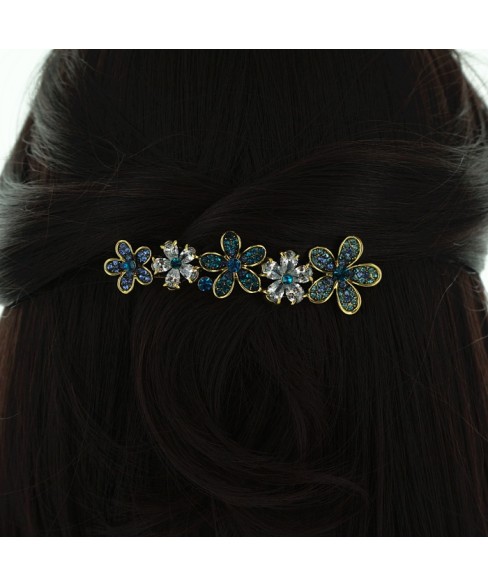 Cubiczirconia Flowers Barrette (Clip Paris)