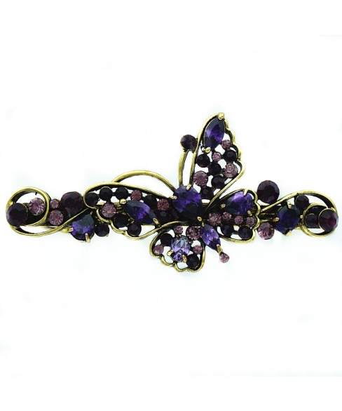 Luxurious Cubiczirconia Butterfly Barrette