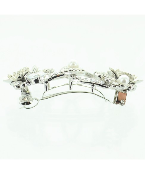 Cubiczirconia & Relief Flower Barrette