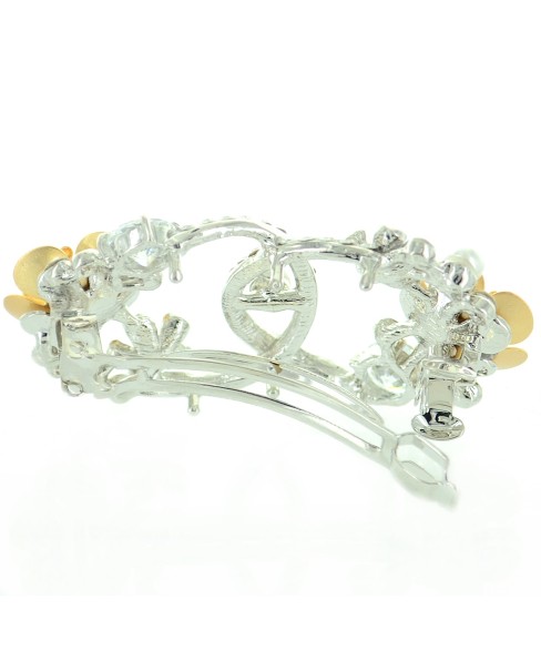 Cubiczirconia & Relief Flower Barrette