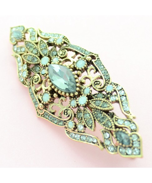 Vintage Style Crystal Barrette (France Clip)