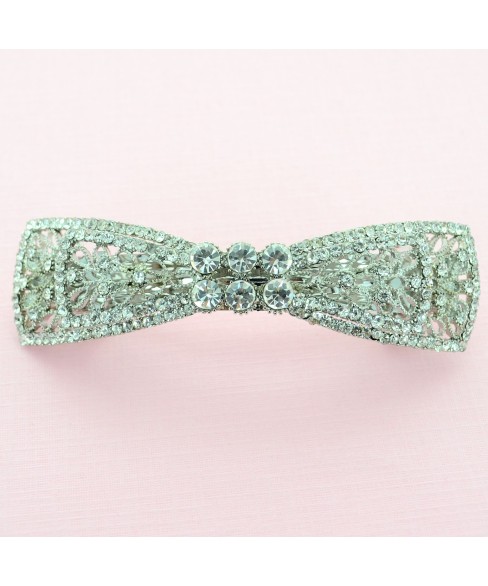 Austria Crystal Bow Barrette (Clip France)