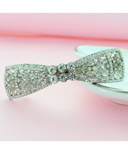 Austria Crystal Bow Barrette (Clip France)