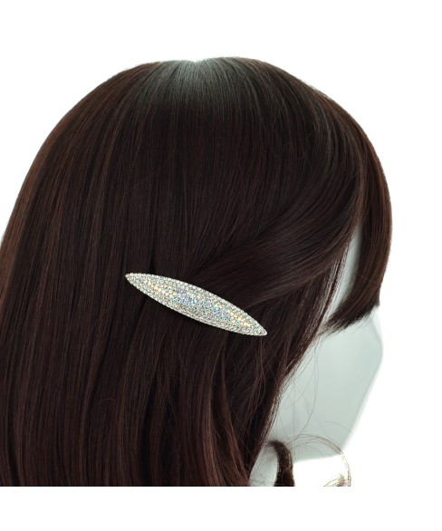 Lavish Austria Crystal Oblong Barrette