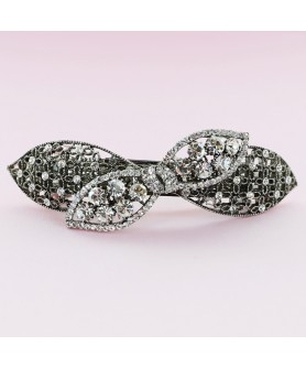 Crystal Rhinestone Bow Barrette/Hair Clip