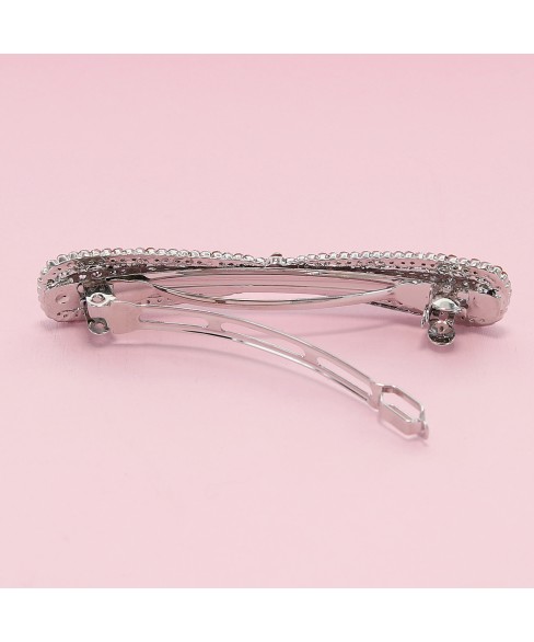 Australian Crystal Long Bow Barrette