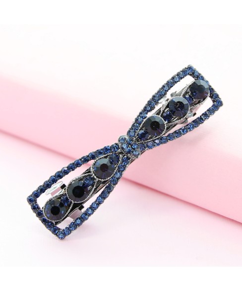 Rhinestone Bow Barrette (Clip France )