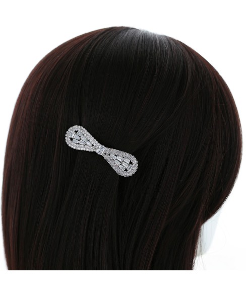 Cubic Zirconia Bow Pinch Cilp