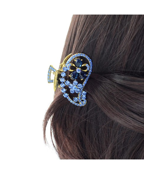 Luxurious Cubiczirconia Flower Barrette