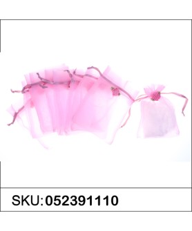 Rose Deco Matching Drawstring Organza Bag