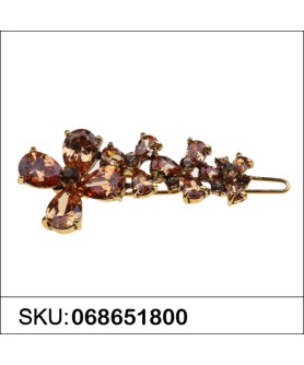 Luxurious Cubiczirconia Flower Barrette