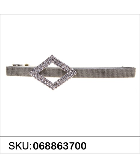 Crystal Cutout Diamond Alligator Clip