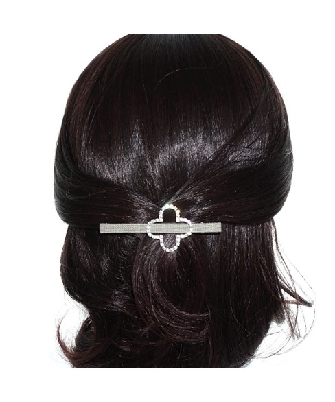 Crystal Clover Alligator Clip