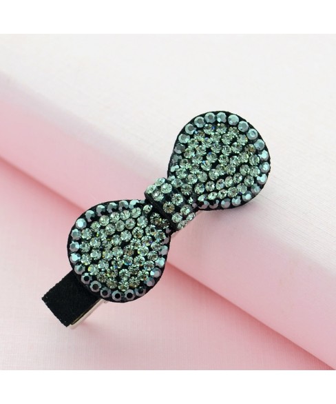 Crystal Bow Alligator Clip