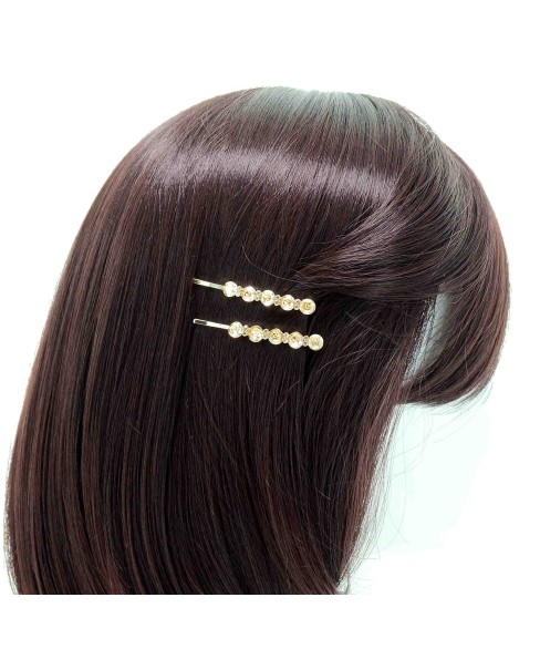 2-Pack Dazzling Row Crystal Barrettes