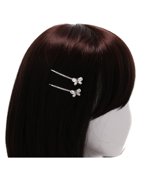 Crystal Butterfly Bobby Pin (2-Pack)