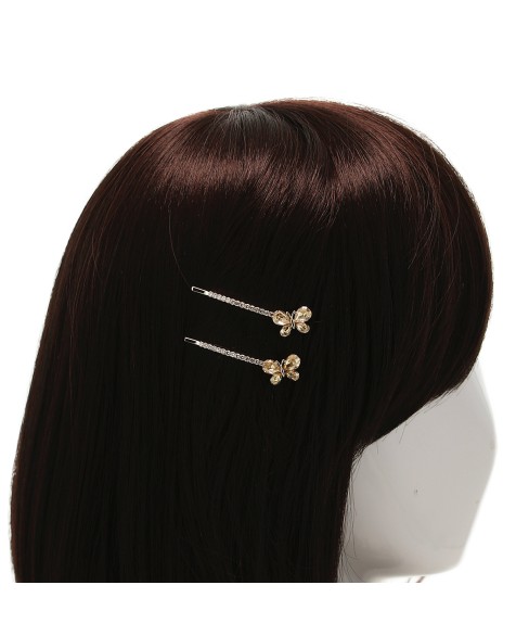 Crystal Butterfly Bobby Pin (2-Pack)