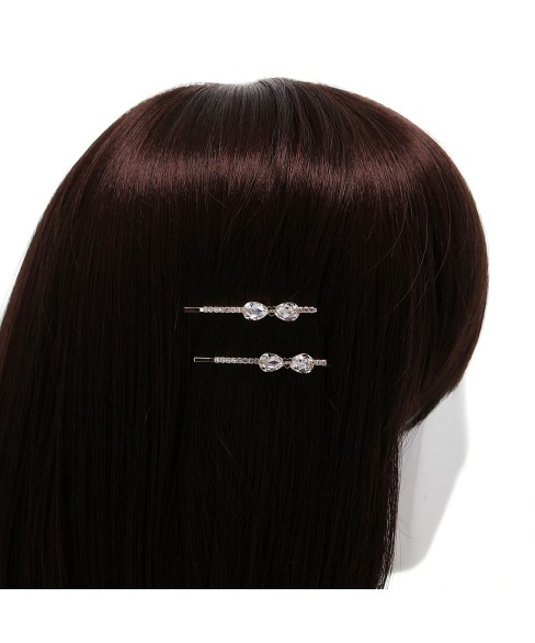 Crystal Bow Bobby Pin (2-Pack)