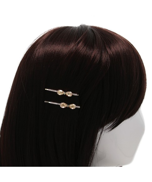 Crystal Bow Bobby Pin (2-Pack)