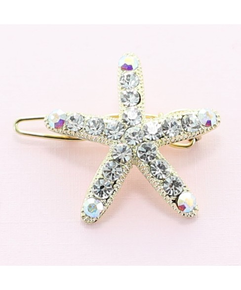 Swarovski Crystal Star Mini Barrette