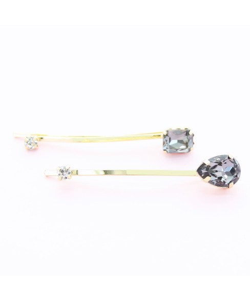 Rhinestone 2-Pack Bobby Pins/Hair Clips