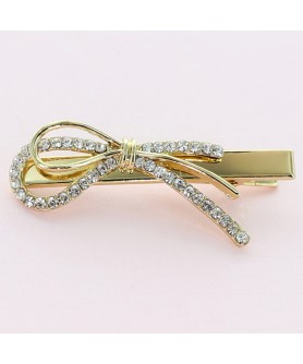 Crystal Rhinestone  Bow Pinch Cilp