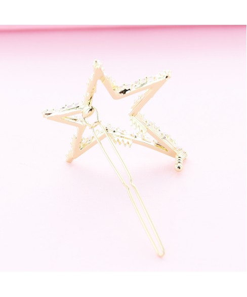 Cubiczirconia Rhinestone Bridal Star Barrette