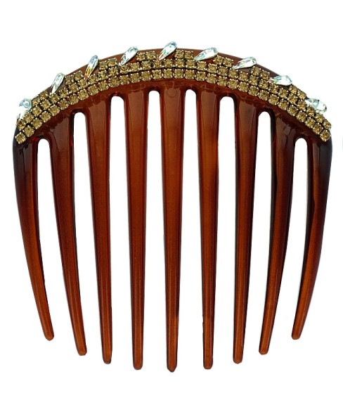 Glistening Crystals Deco Hair Comb