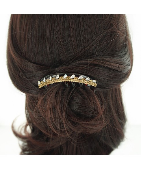 Glistening Crystals Deco Hair Comb