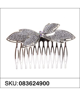 Crystal Bow Hair Comb