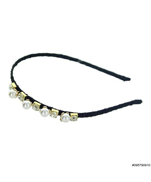 Crystal & Faux Pearl Headband