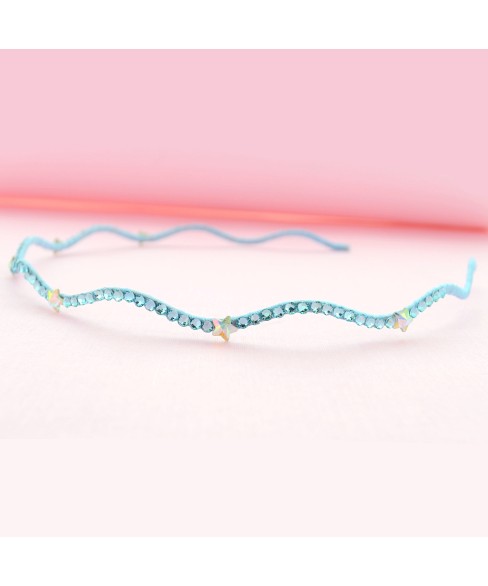 Skinny Wave Crystal Star Headband