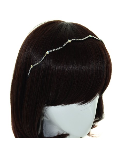 Skinny Wave Crystal Star Headband