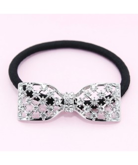 Australian Crystal-Embellished Bow Hair Tie