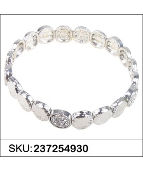 Crystal Disc Stretch Bracelet