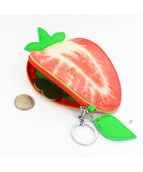 Fruit Collection Strawberry Change Purse