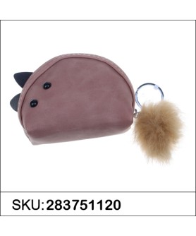 Mini Wallet Rabbit Fur Coin Purse Bag Charm