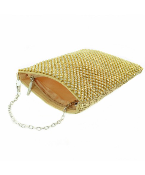 Dazzling Crystals Mesh Purse