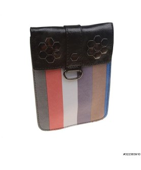 Stripe Vegan Leather Mini Bag