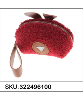 Faux Shearling Change Purse