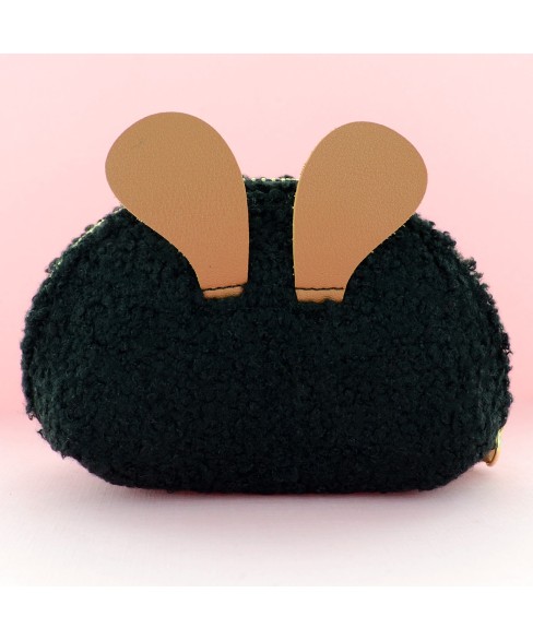 Faux Shearling Change Purse